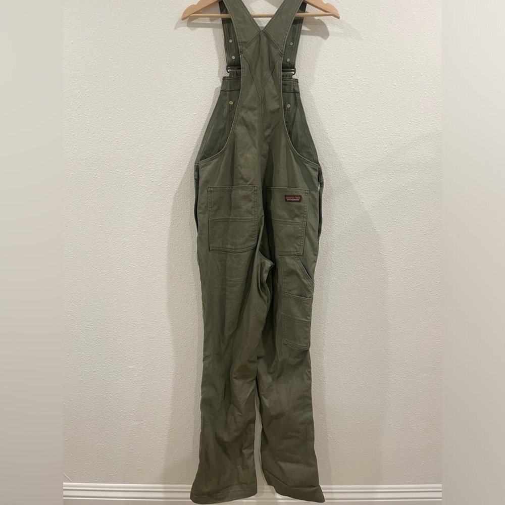 Patagonia Women's Point Reyes Canvas Overalls Basin Green Size Small - Picture 10 of 15